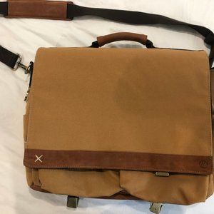 Brand new tan canvas work / laptop bag